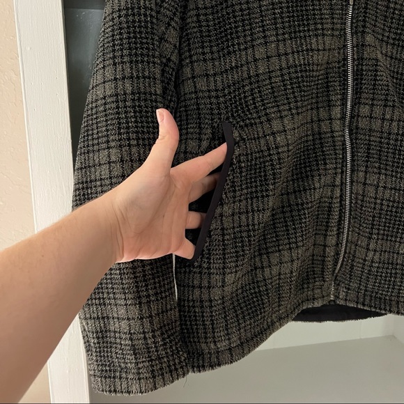 Patagonia Vintage Full Zip Plaid Print Fleece Sweater - Picture 5 of 6